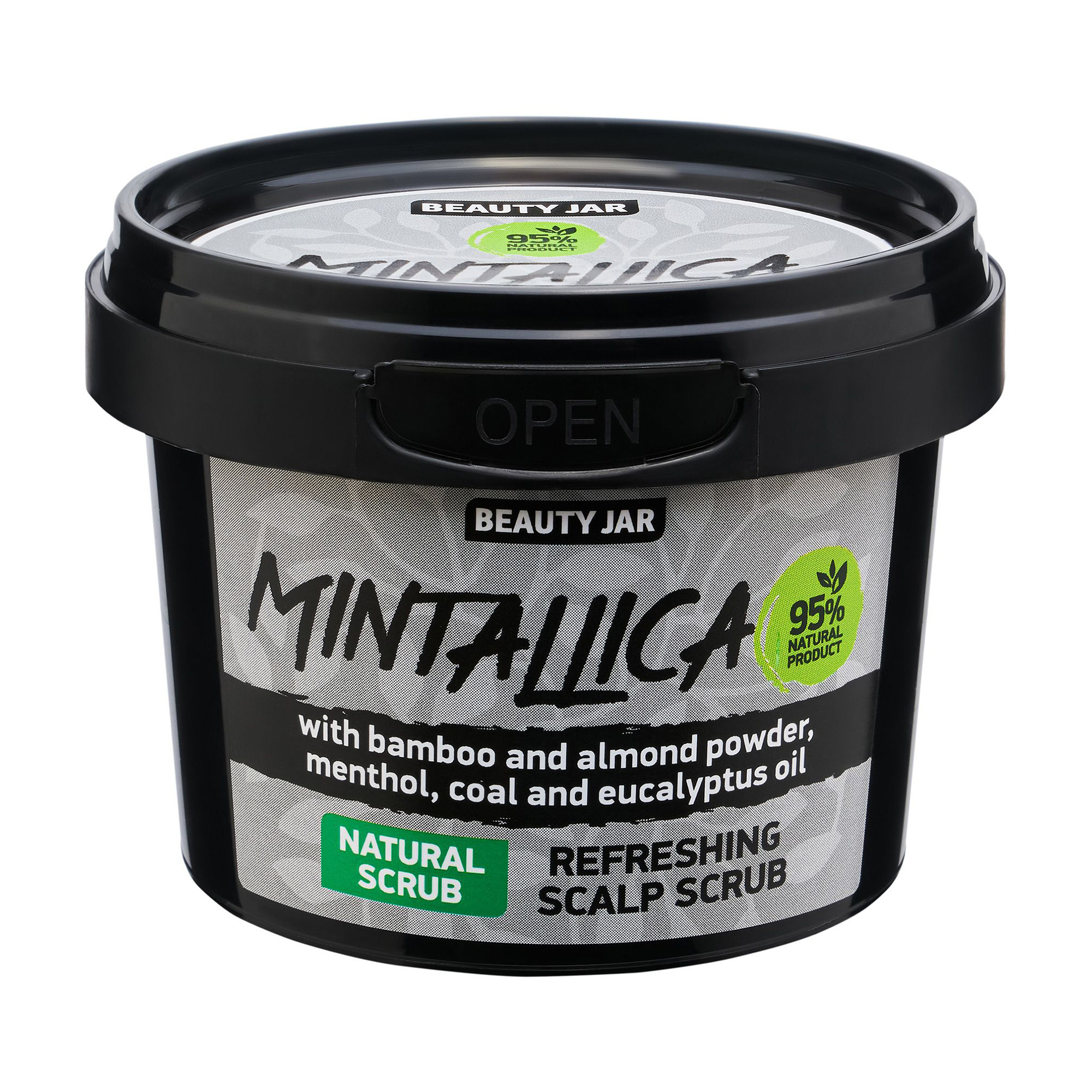 Очищувальний скраб-шампунь для шкіри голови Beauty Jar Mintallica Refreshing Scalp Scrub Очищувальний, для шкіри голови, 100 г